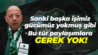 Başka işimiz gücümüz yokmuş gibi… Bu tür paylaşımlara gerek yok!