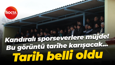 Kandıralılara müjde! Yeni futbol tesisi ve tribün geliyor