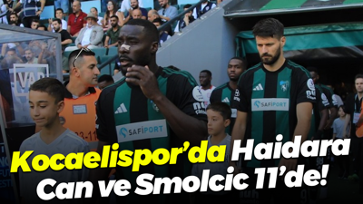 Kocaelispor’da Haidara, Can ve Smolcic 11’de!