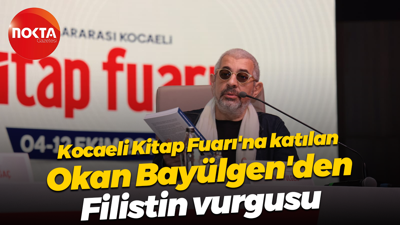 Kocaeli Kitap Fuarı'na katılan Okan Bayülgen'den Filistin vurgusu