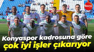 Konyaspor kadrosuna göre çok iyi işler çıkarıyor