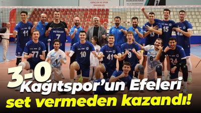 Kağıtspor’un Efeleri set vermeden kazandı! “3-0”