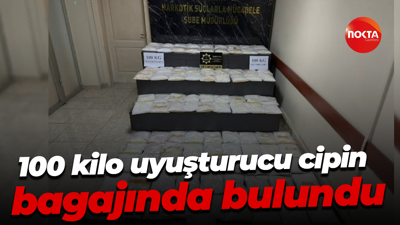 100 kilo uyuşturucu cipin bagajında bulundu