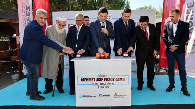 Mehmet Akif Ersoy Camii’nin temeli atıldı