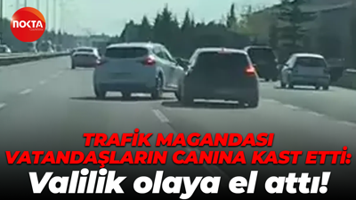 Kocaeli'de trafik magandası vatandaşların canına kast etti: Valilik olaya el attı!
