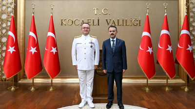 Tümamiral Mehmet Savaş Eser'den Vali İlhami Aktaş'a ziyaret
