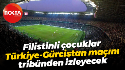 Filistinli çocuklar, Türkiye-Gürcistan maçını tribünden izleyecek