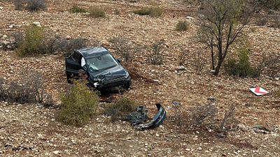 Mardin'de trafik kazası: Şarampole devrildi!