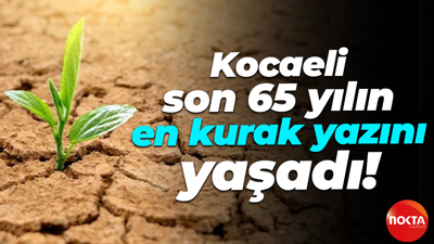 Kocaeli son 65 yılın en kurak yazını yaşadı!