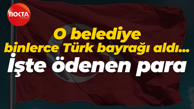 Kocaeli’nin o belediyesinde 769 bin liralık Türk bayrağı satın alındı!