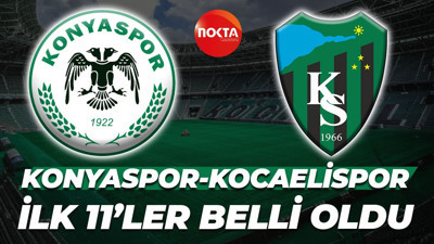 Konyaspor - Kocaelispor maçının 11'leri belli oldu