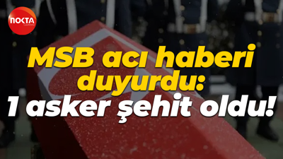 MSB acı haberi duyurdu: 1 asker şehit oldu!