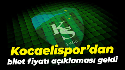 Kocaelispor’dan bilet fiyatı açıklaması geldi