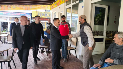 İlhami Aktaş, muhtarları ziyaret etmeye devam ediyor