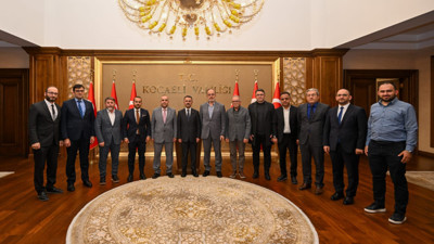 Muhammed Cihat Doğan ve yeni yönetimi, İlhami Aktaş'ı ziyaret etti