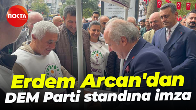 Erdem Arcan'dan DEM Parti standına imza