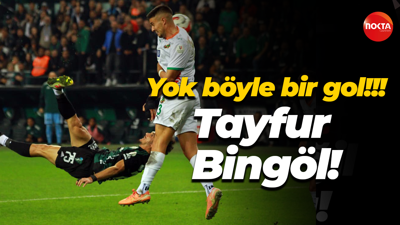 Yok böyle bir gol!!! Tayfur Bingöl!