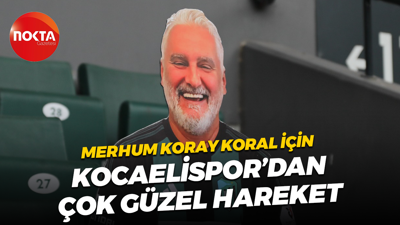Merhum Koray Koral için Kocaelispor’dan çok güzel hareket