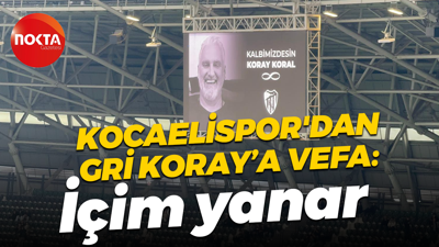 Kocaelispor'dan Gri Koray’a vefa: İçim yanar