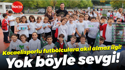 Kocaelisporlu futbolculara akıl almaz ilgi! Yok böyle sevgi!