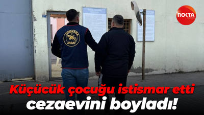 Küçücük çocuğu istismar etti, cezaevini boyladı!