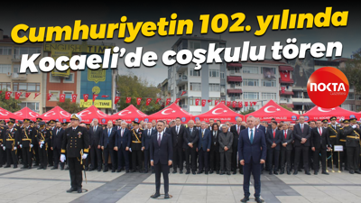 Cumhuriyetin 102. yılında Kocaeli’de coşkulu tören