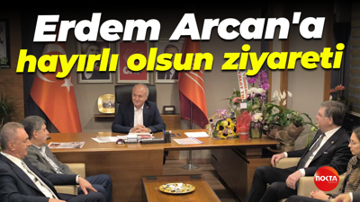 Milletvekili ve başkanlardan Erdem Arcan'a hayırlı olsun ziyareti