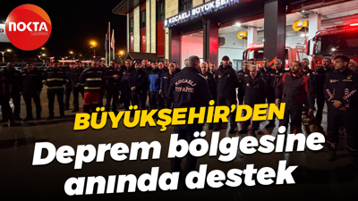 Kocaeli Büyükşehir Belediyesi’nden deprem bölgesine anında destek