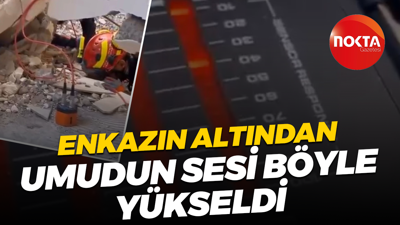 Gebze'de enkazın altından umudun sesi böyle yükseldi