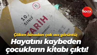 Çöken binadan çok acı görüntü; Hayatını kaybeden çocukların kitabı çıktı!