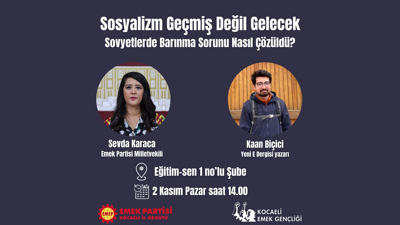 Sevda Karaca Kocaeli’ye geliyor! Sovyetlerde Barınma Sorunu nasıl çözüldü?