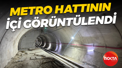 Gebze'deki metro hattının içi görüntülendi