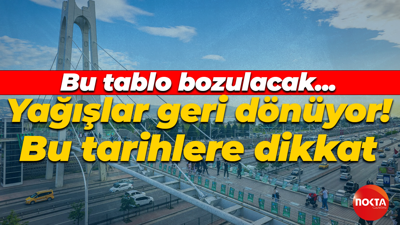 Kocaeli’ye yağmur bu tarihlerde geri dönüyor!