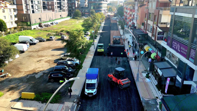 Mimar Sinan Mahallesi’nde asfalt çalışması yapıldı