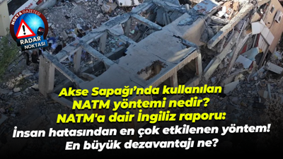 Akse Sapağı’nda kullanılan NATM yöntemine dair rapor: İnsan hatasından en çok etkilenen yöntem!