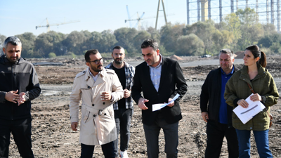 Yasin Özlü ilçedeki çalışmaları yerinde inceledi