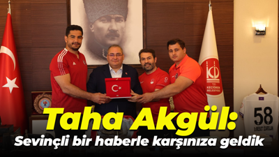 Taha Akgül: Sevinçli bir haberle karşınıza geldik