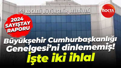 Kocaeli Büyükşehir Belediyesi Cumhurbaşkanlığı Genelgesi'ni dinlememiş!