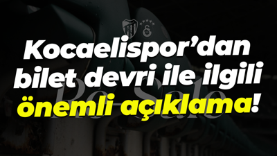 Kocaelispor’dan bilet devri ile ilgili önemli açıklama!
