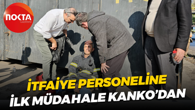 Dilovası'nda yaralanan itfaiye personeline ilk müdahaleyi Mühip Kanko yaptı