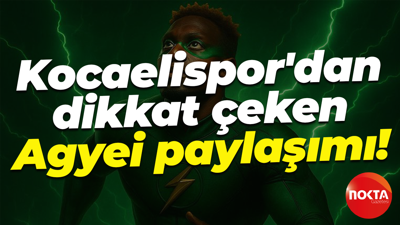 Kocaelispor'dan dikkat çeken Agyei paylaşımı!