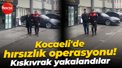 Kocaeli'de hırsızlık operasyonu! Kıskıvrak yakalandılar