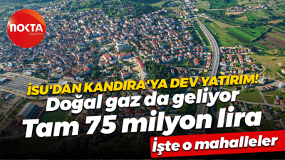 İSU’dan Kandıra’ya dev yatırım! Tam 75 milyon lira