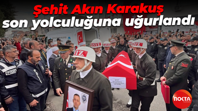 Sakaryalı şehit Astsubay Başçavuş Akın Karakuş son yolculuğuna uğurlandı