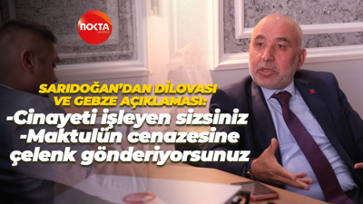 Recep Sarıdoğan’dan Dilovası ve Gebze açıklaması: Cinayeti işleyen sizsiniz!