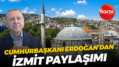 Cumhurbaşkanı Recep Tayyip Erdoğan'dan İzmit paylaşımı
