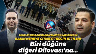 CHP’li ve AK Partili gençlik kolları başkanları aynı gün Kocaeli’deydi! Bakın nereye gittiler
