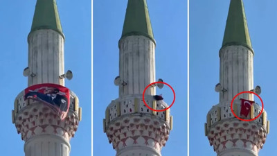 Kenti karıştıran bayrak provokasyonu: Tepki yağıyor