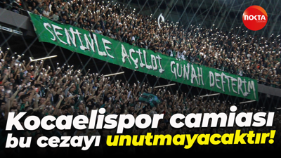 Kocaelispor camiası bu cezayı unutmayacaktır!