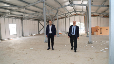 Zinnur Büyükgöz, kaymakamlık binası çalışmalarını inceledi